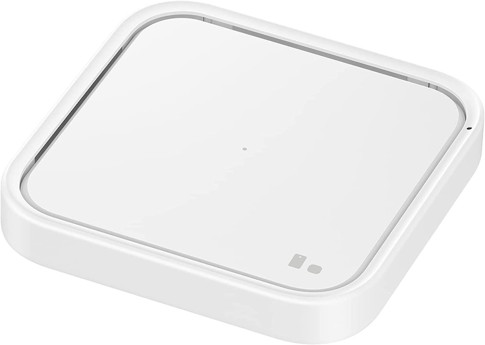 image 1 of Samsung White 15W Qi Wireless Charging Pad with EU Plug - EP-P2400TWEGEU