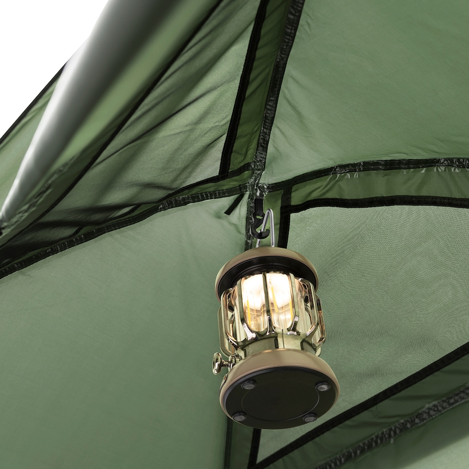 image 1 of SoBuy 1-Person Outdoor Camping Tent with Integrated Bed Frame, Dark Green, 75.9 x 33.8 x 62.9 in, 11.9 kg - OGS32-GR