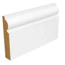PACK OF 5 (Total 5 Units) - 14.5mm Moisture Resistant MDF Torus Primed Skirting 14.5mm x 94mm x 4200mm