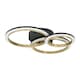 image 1 of EGLO Calliera Black & Brass Steel LED Circle Modern Ceiling Light