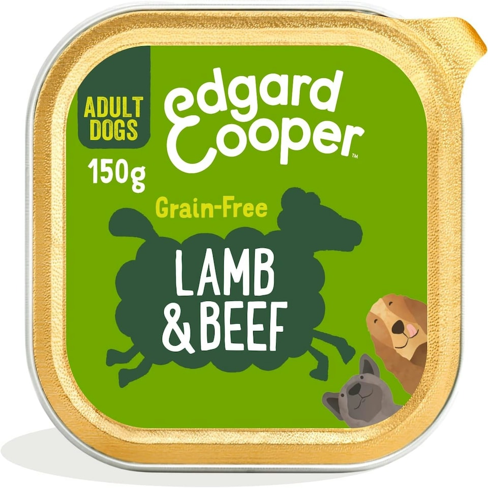 image 1 of Edgard & Cooper Lamb and Beef Wet Food with Carrot and Apple for Adult Dogs