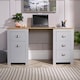 image 4 of Computer Desk Study Table Home Office Workstation Furniture | Grey