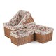 image 4 of Double Steamed Garden Rose Willow Storage Baskets Multi | Multi | L