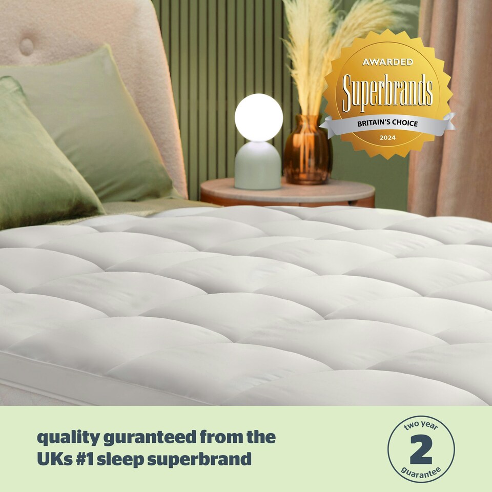 image 1 of Silentnight Anti Allergy Ultimate 5cm Mattress Topper White | Single