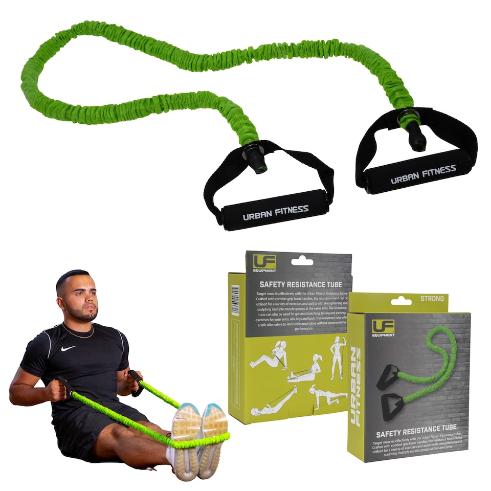 image 1 of Urban Fitness Training Gym Fitness Safety Resistance Tube (Small (Green))