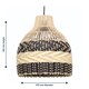 image 6 of Set of 2 Tanya - Natural Rattan Mix Pendant Lightshades | Cream | Medium | 2