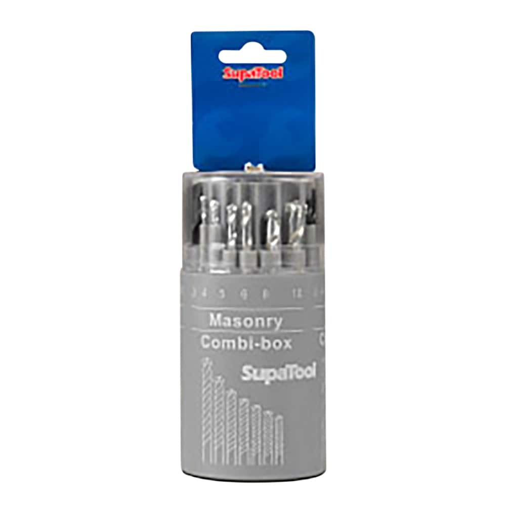 SupaTool Combination Drill Bit Set (Pack of 18) Silver Silver One Size 1