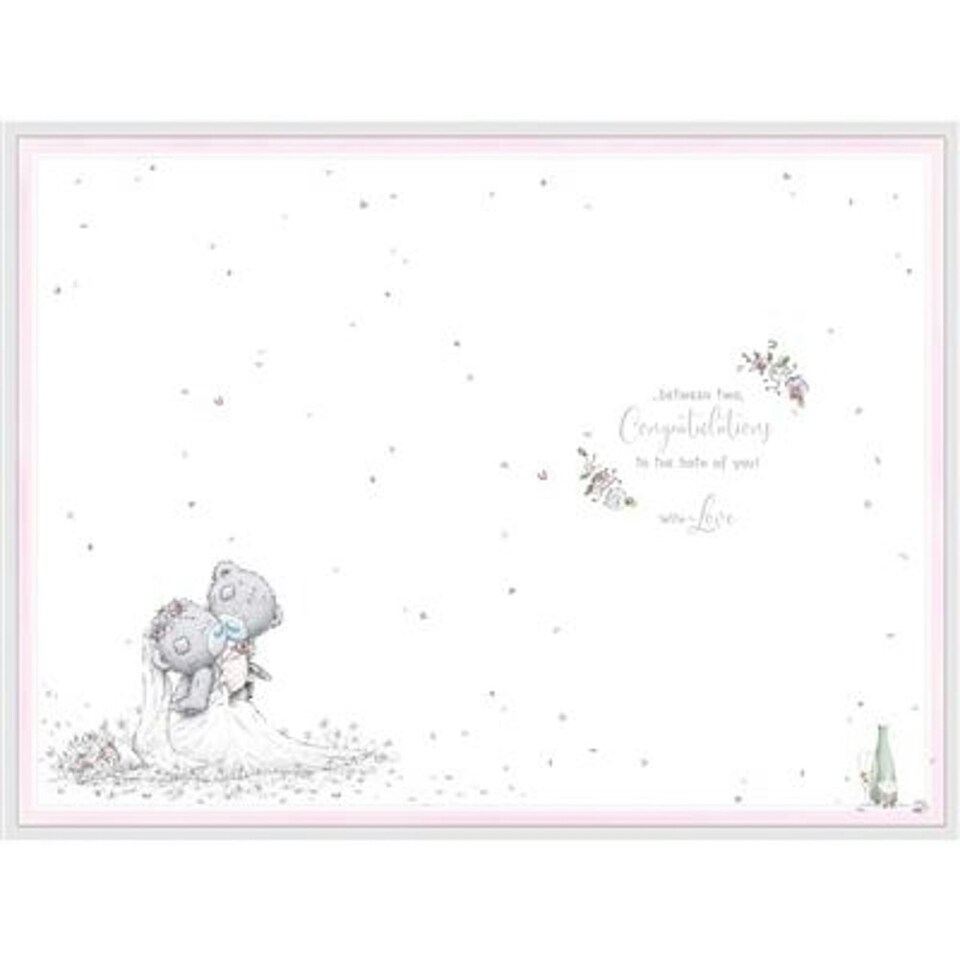 image 1 of Bears Cutting Cake Wedding Card