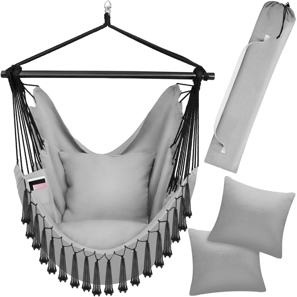 image 1 of Hanging Chair Malika, Boho Style, Load Capacity 150kg
