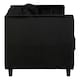 image 3 of Farah Two Seat Black Velvet Sofa Black