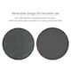 image 5 of Nicoman Round Grey Scroll Stepping Stone - Pack of 4 | Grey | Grey | Pack of 4