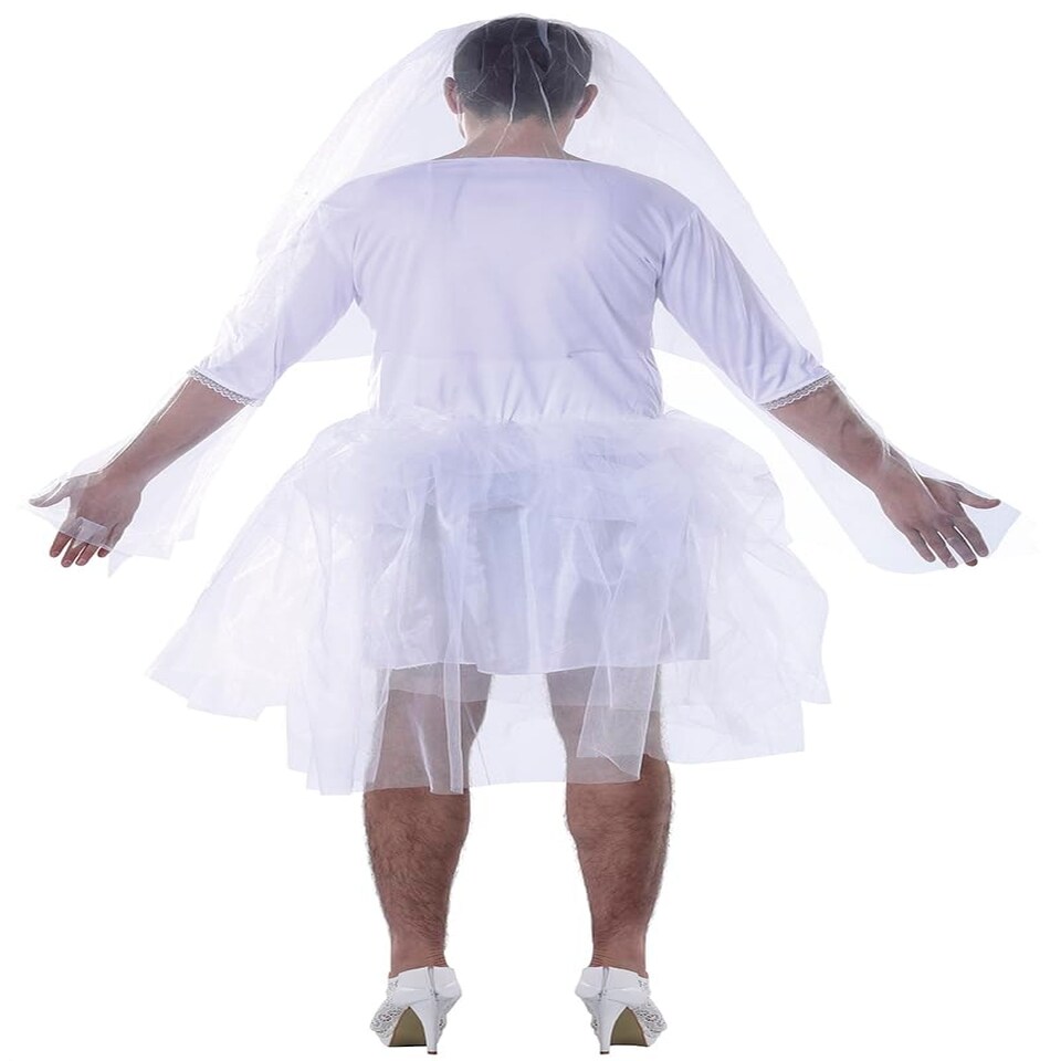 image 1 of Fancy Dress Adult Male Bride - L