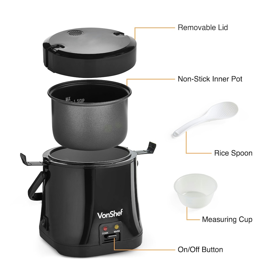 image 1 of Small Rice Cooker Electric Pot 0.3L 200W