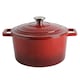 image 1 of Argon Tableware Round Cast Iron Casserole Dish - 4.65L - Red Ombre | Red | Red Ombre | 1