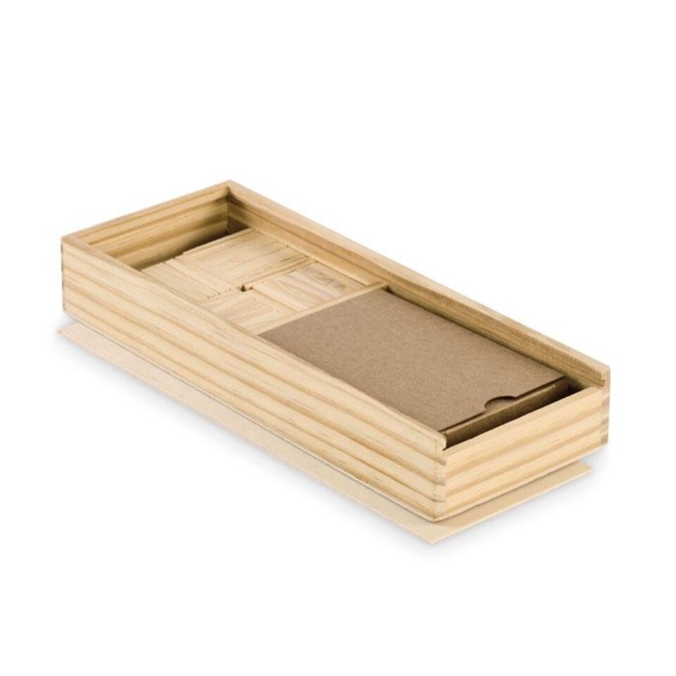 image 1 of MidOcean Domi & Cards Domino And Card Set | Bronze | Wood | 1