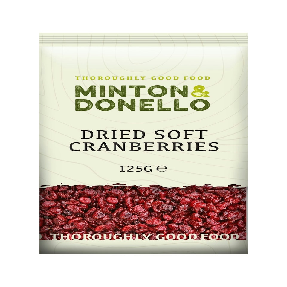 image 1 of Minton & Donello Dried Soft Cranberries 6 x 125g | Multi