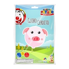 Globos Latex Piggy Balloon Set - Multicoloured - One Size