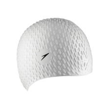 Speedo Unisex Adult Bubble Swim Cap - White - One Size