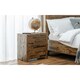 image 1 of Rustic Oak Bedside Drawers - 2 Drawers