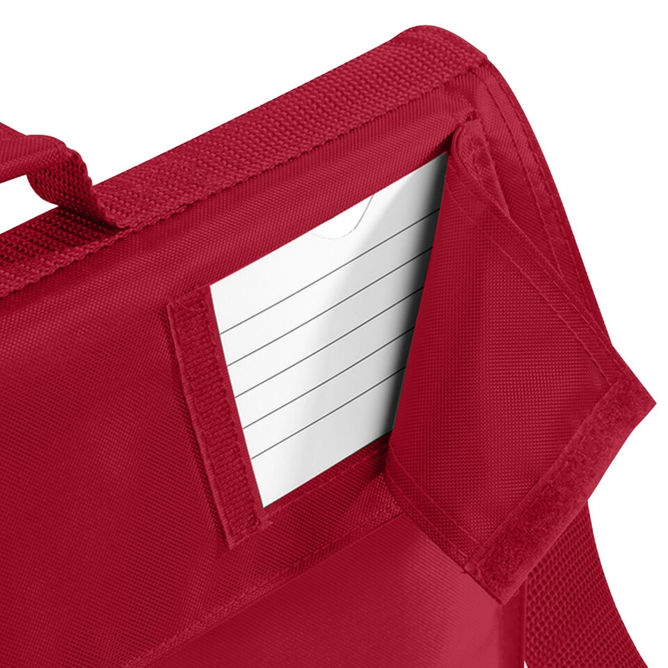 image 1 of Quadra Junior Book Bag With Strap (Pack of 2) - Bright Red - One Size Red