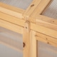 image 6 of Outsunny Wooden Greenhouse Cold Frame Grow House w/ Double Door for Flower Brown