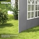 image 4 of Outsunny Gazebo Side Panels for 3x3(m) or 3x4m Pop Up Gazebo, 2 Pack, Black