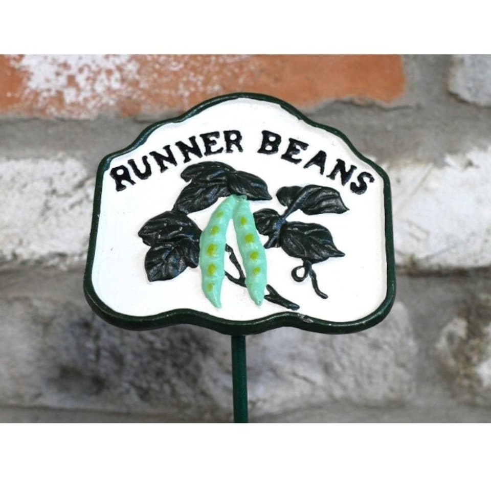 image 1 of Garden Vegetable Sign Marker - Runner Bean