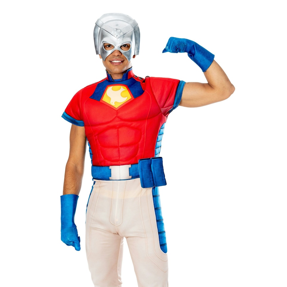 image 1 of Peacemaker Mens Costume - Red/Blue/Cream - S S