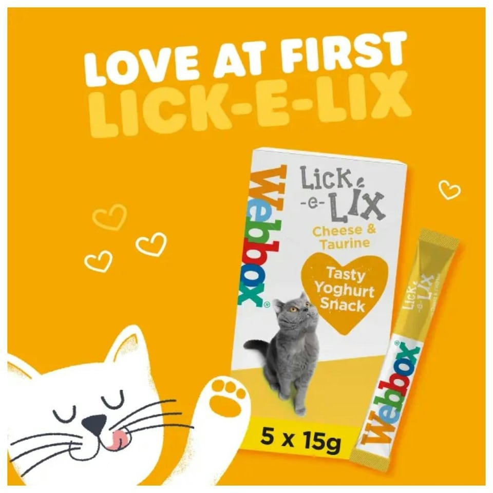 image 1 of Webbox Cheese & Taurine Lick-E-Lix Cat Treats (Bundle of 5)