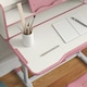image 8 of ZONEKIZ Kids Desk and Chair Set, Height Adjustable Study Table for 6-12 Years 