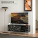 image 4 of HOMCOM TV Unit for Living Room, TV Stand, Black Marble