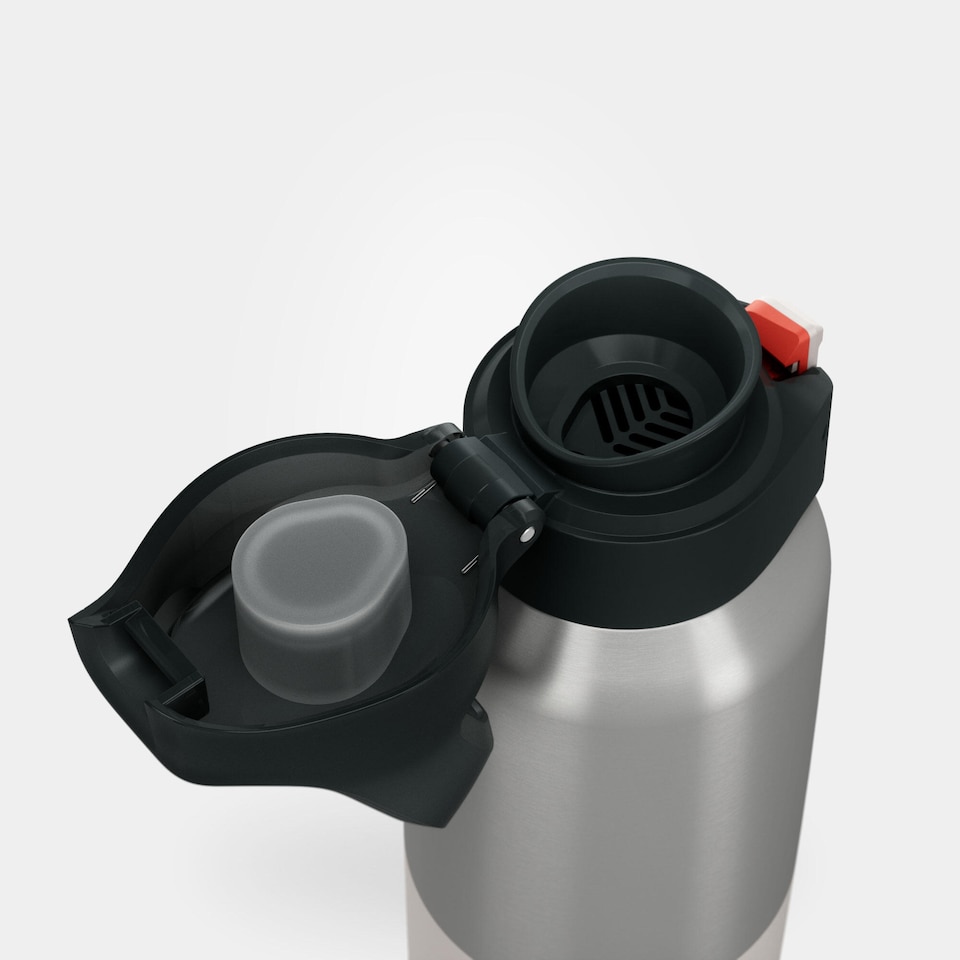 image 1 of Decathlon 0.5 L stainless steel insulated flask 900 with quick-release cap for hiking