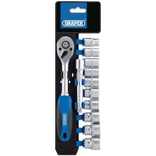 12Pc 3/8" Socket Set P/Rack - 16371