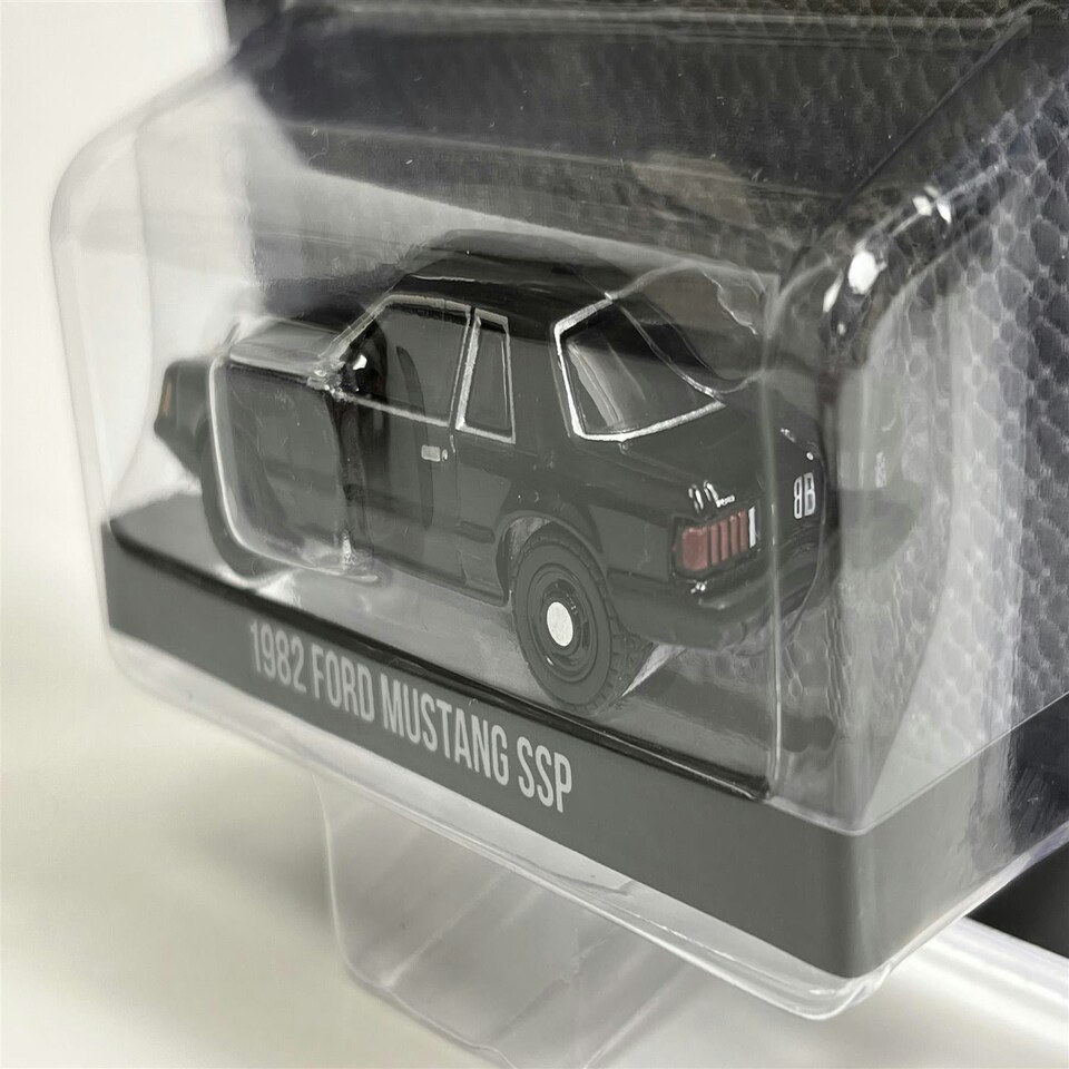 image 1 of 1982 Ford Mustang SSP Black Edition 1:64 Scale Greenlight 28050B