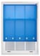 image 4 of FURNISHED Roller Blinds Daylight Round Eyelet Light Filtering Easy Fit Trimmable Window Blind | Blue | Blue | (W) 215cm x (L) 165cm