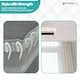 image 9 of White Plastic Curtain Hook Strong Durable Shower Rail Hooks - 50pcs