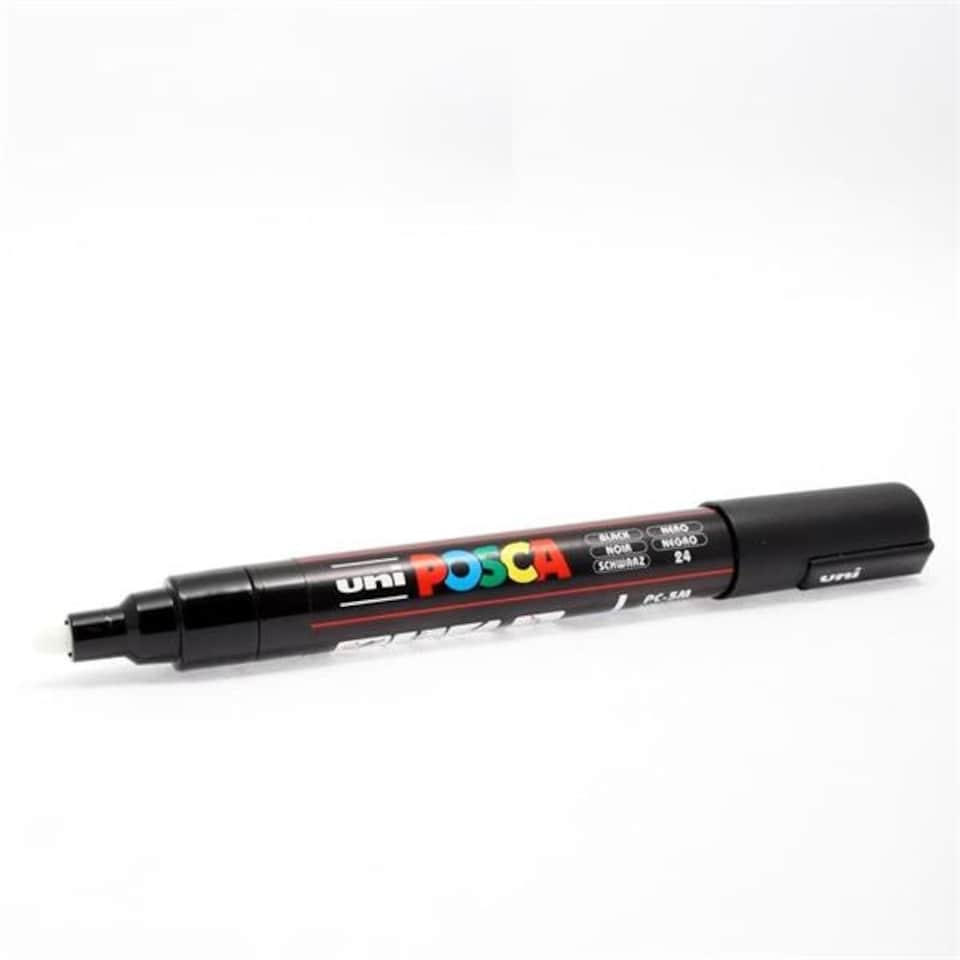 image 1 of Black Uni Posca Pc-5M Medium Bullet Tip Permanent Marker