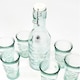 image 4 of Verano Spanish Ceramics Recycled Glass Absolute Milk Bottle - 1L | Clear | 1
