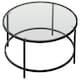 image 1 of Yaheetech  Tempered Glass Round Coffee Table