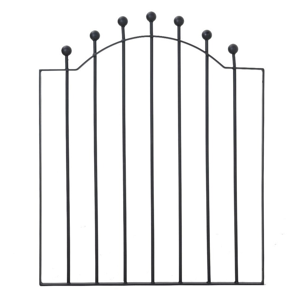 image 1 of Living and Home Modern Metal Garden Gate Fence Gate - Black