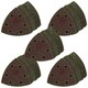 image 1 of 90mm Triangular Sanding Abrasive Discs Pads Hook Loop Backing 40 Grit 250pk