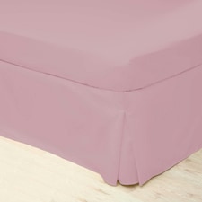 Belledorm Easycare Percale Platform Valance - Blush - Single