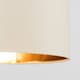 image 1 of ValueLights Large Modern Beige And Gold Pendant Ceiling Light Shade
