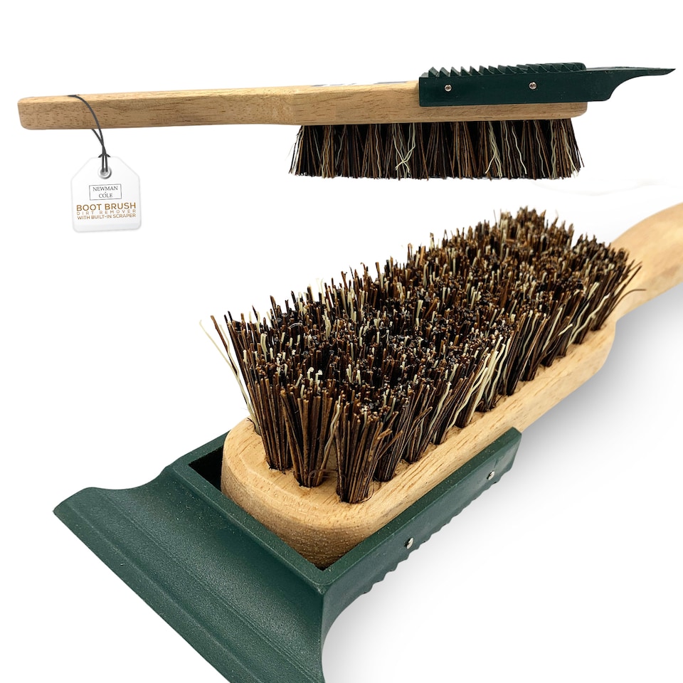 image 1 of Boot Brush Mud Remover with Scraper Stiff Bristles Brush to Remove Dirt and Muds for Footwears