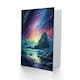 image 2 of Purple Aurora Borealis Dawn Antarctica Birthday Card