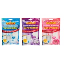 Pack of 3 Scented Hanging Wardrobe Dehumidifier