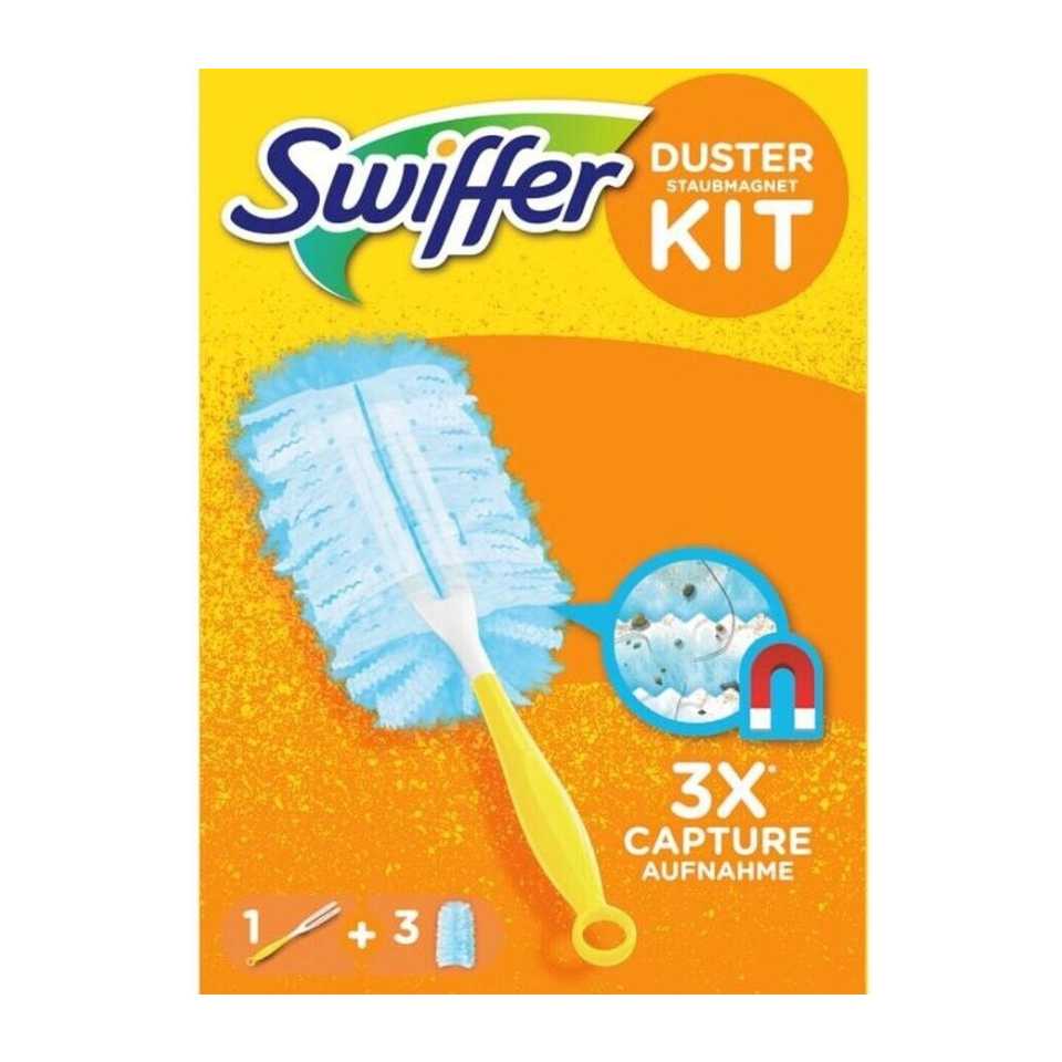 Swiffer Flash Dust Magnet Kit - Handle + 3 Duster Refills