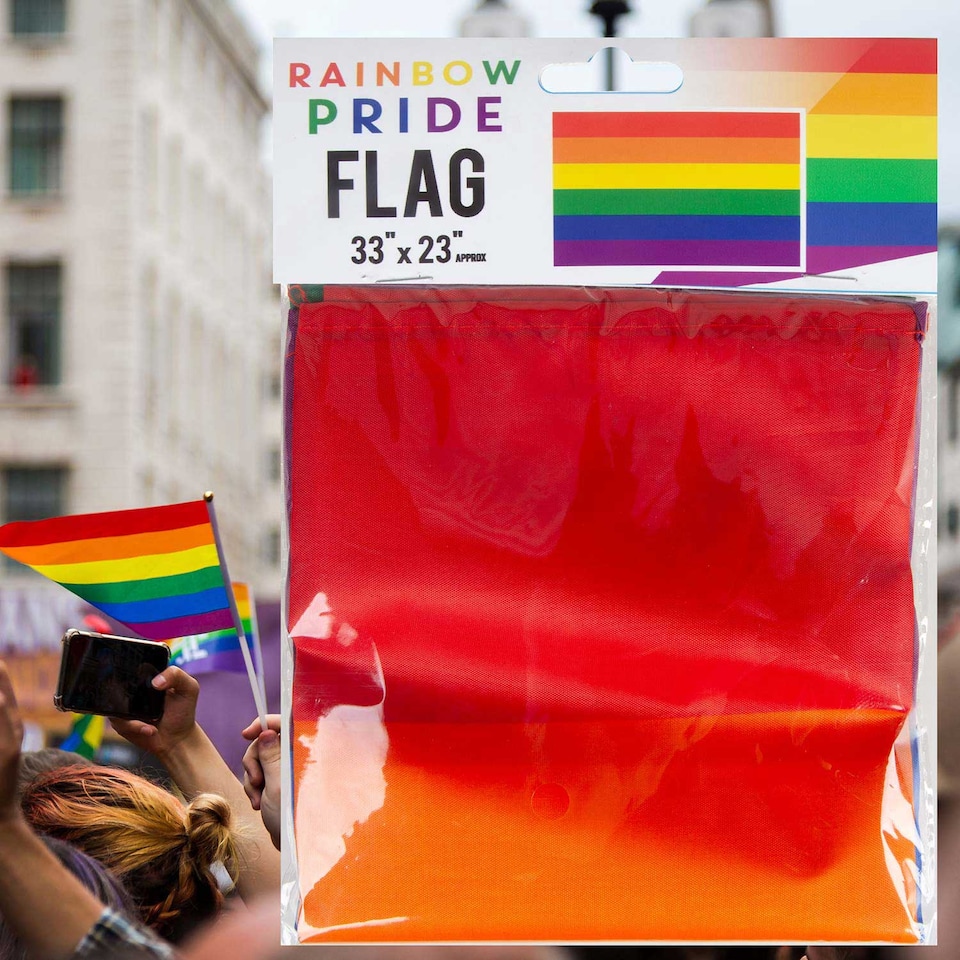 image 1 of PMS Medium Rainbow Pride Flag 33" x 23"