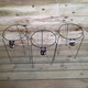 image 3 of Pack of 3 Tom Chambers Urban Metal Herbaceous Garden Plant Support Ring Medium 30cm x 50cm