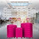 image 4 of Flight Knight 29" Extra Large Suitcase – 20kg Capacity Hard Shell Check-In Luggage with 4 Wheels  100+ Airlines Approved: Ryanair, EasyJet, Jet2, Wizz Air, BA | Pink | Pink | Large
